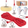 131251 8 neodymovy magnet geko 85 kg kompletni sada s 20m lanem a rukavicemi