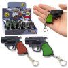 72189 mini replika revolveru brelok s led a laserem 6 5 cm stylovy gadget pro den i noc